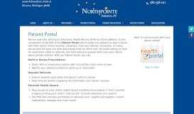 
							         Patient Portal - Northpointe Pediatrics								  
							    