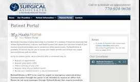 
							         Patient Portal - Northside Cherokee Surgical Associates								  
							    