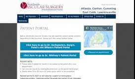 
							         Patient Portal - Northside Vascular Surgery								  
							    