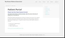 
							         Patient Portal - Northwest Medical Associates								  
							    