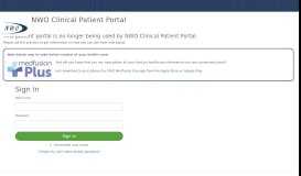 
							         Patient Portal - NWO Clinical Patient Portal - Medfusion								  
							    