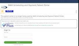 
							         Patient Portal - NWO Scheduling and Payment Patient Portal								  
							    