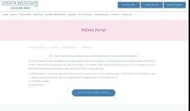 
							         Patient Portal - OBGYN Westside, PLLC - Manhattan Gynecology and ...								  
							    