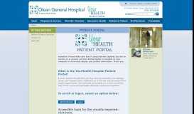 
							         Patient Portal - Olean General Hospital								  
							    