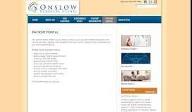 
							         Patient Portal - Onslow Surgical Clinic								  
							    