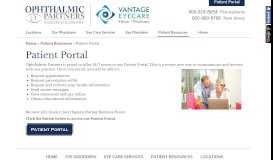 
							         Patient Portal - OPPDoctors.com - Ophthalmic Partners								  
							    