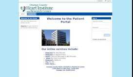 
							         Patient Portal - Orange County Heart Institute								  
							    