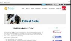 
							         Patient Portal - Oromocto Veterinary Hospital								  
							    