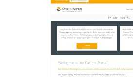 
							         Patient Portal | Ortho Aspen								  
							    