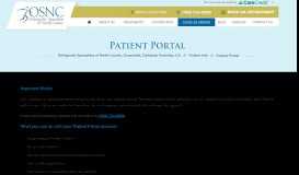 
							         Patient Portal - Ortho North County								  
							    