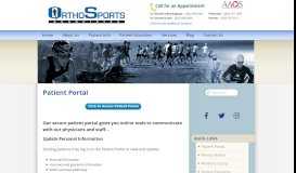 
							         Patient Portal :: OrthoSports Associates - Birmingham								  
							    