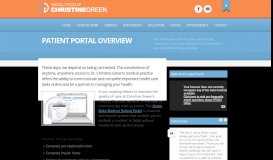 
							         Patient Portal Overview - Christine Green MD								  
							    
