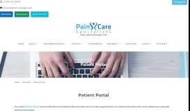 
							         Patient Portal - Pain Care Specialists of Oregon								  
							    