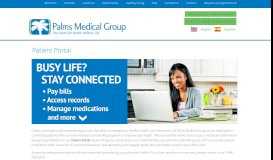 
							         Patient Portal - Palms Medical Group								  
							    