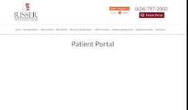 
							         Patient Portal - Pasadena, Arcadia, Glendale | RISSER Orthopaedic ...								  
							    