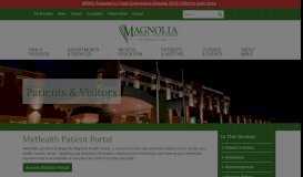 
							         Patient Portal | Patient Health Records | MRHC - Magnolia Regional ...								  
							    