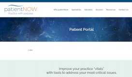 
							         Patient Portal | Patient Now								  
							    