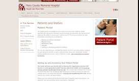 
							         Patient Portal | Patients and Visitors | Perry County Memorial Hospital ...								  
							    