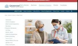 
							         Patient Portal | Patients & Visitors - Grandview Medical Center								  
							    