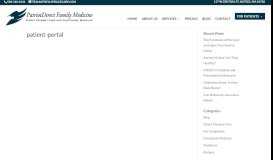 
							         Patient Portal | PatriotDirect Family Medicine | Natick, MA								  
							    