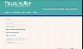 
							         Patient Portal | Peace Valley Internal Medicine, P.C. | Fountainville ...								  
							    