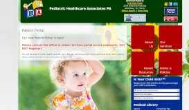 
							         Patient Portal | | Pediatric Healthcare Associates PA - McKinney, TX								  
							    