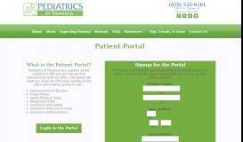 
							         Patient Portal - Pediatrics Of Florence								  
							    