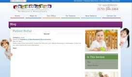 
							         Patient Portal - Pediatrics of Northeastern Pennsylvania								  
							    