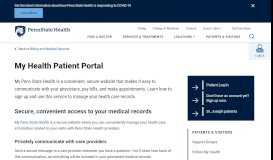 
							         Patient Portal - Penn State Children's Hospital								  
							    