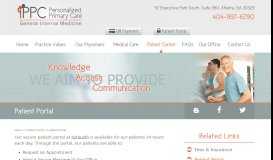 
							         Patient Portal - Personalized Primary Care Atlanta, LLC								  
							    