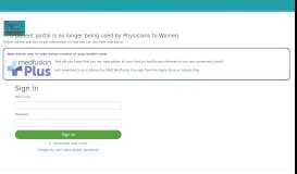 
							         Patient Portal - Physicians to Women - Medfusion								  
							    
