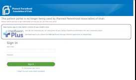 
							         Patient Portal - Planned Parenthood Association of Utah - Medfusion								  
							    