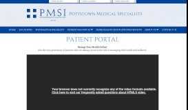 
							         Patient Portal - Pottstown Medical Specialists								  
							    