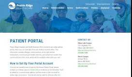 
							         Patient portal | Prairie Ridge								  
							    
