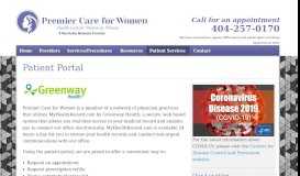 
							         Patient Portal - Premier Care for Women								  
							    