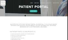 
							         Patient Portal — Primary Care Partners - SLO								  
							    