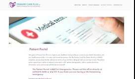 
							         Patient Portal - Primary Care Plus, PC								  
							    