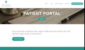 
							         Patient Portal — Prime PLC								  
							    
