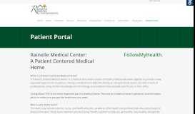 
							         Patient Portal - Rainelle Medical Center, Inc.								  
							    