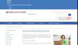
							         Patient Portal | Raleigh General Hospital								  
							    