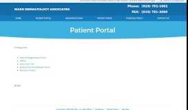 
							         Patient Portal - Raleigh, NC Dermatologist								  
							    