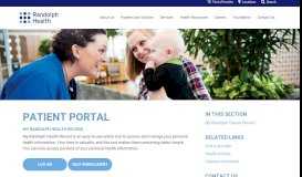 
							         Patient Portal - Randolph Health								  
							    