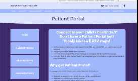 
							         Patient Portal - Rekha Kostecke, MD, FAAP - Pediatrics for Family Health								  
							    
