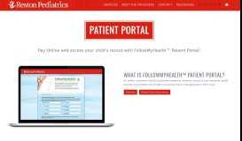 
							         Patient Portal | Reston Pediatrics | Lansdowne Virginia								  
							    