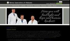 
							         Patient Portal - Retina Specialists of Alabama								  
							    