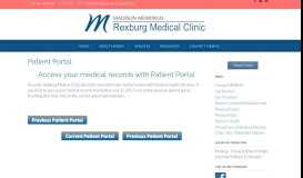 
							         Patient Portal – Rexburg Medical Clinic								  
							    