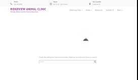 
							         Patient Portal | Ridgeview Animal Clinic								  
							    