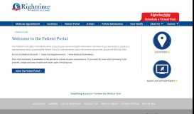 
							         Patient Portal - Righttime Medical Care								  
							    