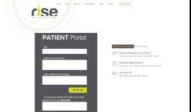 
							         Patient Portal – Rise Restore								  
							    