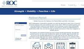 
							         Patient Portal - ROC Orthopedic								  
							    